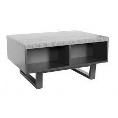 Studio Laptop Storage Coffee Table - STONE EFFECT