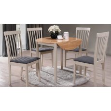 Hanoi Round Drop-Leaf Table and 4 x Chairs
