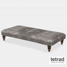 Tetrad Jacaranda Rectangular Stool (Plain Top) Bagru Print Collection