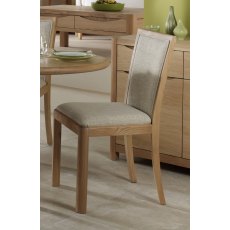 Braemar Upholstered Back Chair (Natural Fabric)