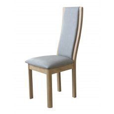 Braemar High Back Chair (Faux Laether Taupe)