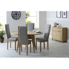 Braemar Small Round Extending Dining Table, 105cm/140cm