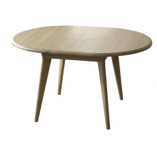 Braemar Small Round Extending Dining Table, 105cm/140cm