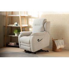Parker Knoll - Boston Armchair Rise and Recline with button handset Dual Motor Fabric A