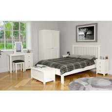 Chilford Bedroom Collection Kingsize -(5') Bedframe - White