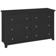 Chilford Charcoal  Collection 6 Drawer Wide Chest