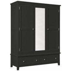 Chilford Charcoal  Collection Triple Wardrobe