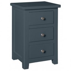 Chilford Blue  Collection 3 Drawer Bedside