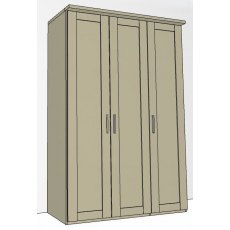 Airedale Collection 3 Doors Wardrobe - Plain Doors