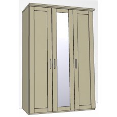 Airedale Collection 3 Doors Wardrobe - 1 Mirror Door