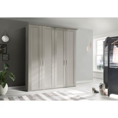 Airedale Collection 4 Doors Wardrobe - Plain Doors