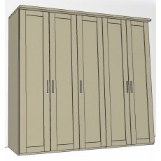 Airedale Collection 5 Doors Wardrobe - Plain Doors