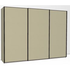 Callisto Plus 300cm Wide 3 Doors Plain Front Wooden doors in carcase colour
