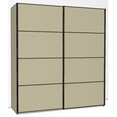 Callisto Plus 200cm Wide 2 Doors 4 Panel Front Wooden doors in carcase colour