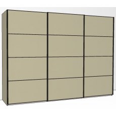 Callisto Plus 300cm Wide 3 Doors 4 Panel Front Wooden doors in carcase colour