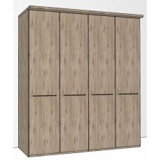 Durban Hinged-door wardrobe with Cornice / 4 Door Durban Hinged-door wardrobe with Cornice / 4 Door