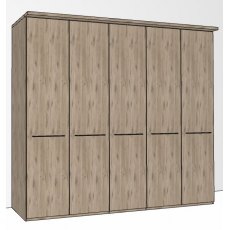 Durban Hinged-door wardrobe with Cornice / 5 Door Durban Hinged-door wardrobe with Cornice / 5 Door