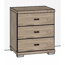 Durban Bedside cabinet 3 drawers