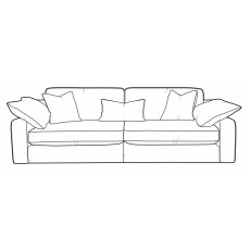 Avarda Sofa Collection Large Split Sofa - C Grade Fabric