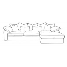 Avarda Sofa Collection Large Chaise RHF - C Grade Fabric