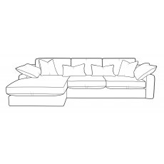 Avarda Sofa Collection Large Chaise LHF - C Grade Fabric