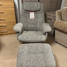 Consol Swivel Recliner & Stool