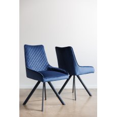 Lusso Dining Chair - Dark Blue