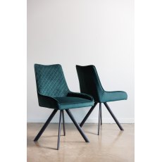 Lusso Dining Chair - Dark Green