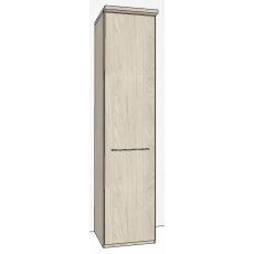 Zambia Hinged-door wardrobe with Cornice / 1 Door LHH
