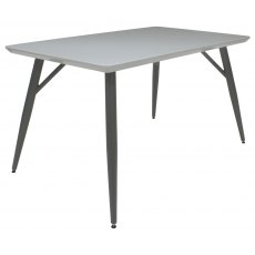 Miro Rectangular Dining Table 130cm - Grey Gloss