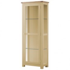 Tiverton Glazed Display Cabinet - Stone