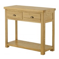 Tiverton 2 Drawer Console Table - Oak