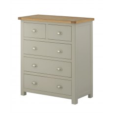 Tiverton Bedroom 2+3 Chest - Stone