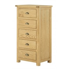 Tiverton Bedroom Wellington Chest - Oak