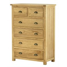 Tiverton Bedroom 2+4 Chest - Oak