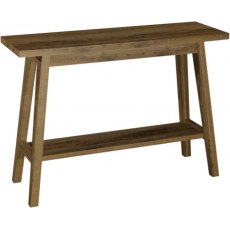 Cambridge Rustic Console Table With Shelf