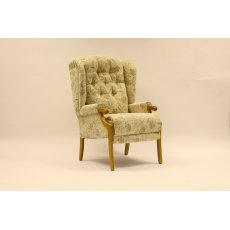 Abbey Grande Showood Chair SAD Fabric POCKET SPRUNG SEAT