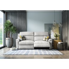 Sydney Sofa Collection 3 Seater Power Recliner Settee Synergy Fabric