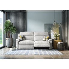 Sydney Sofa Collection 3 Seater Manual Recliner Settee Synergy Fabric