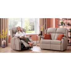 Canterbury Fixed 2 Seat Settee Knuckle  Fabric