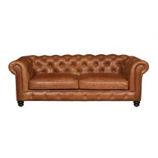 Country Collection Gotti Club 2 Seater - Fast Track (Brown Tan Leather)