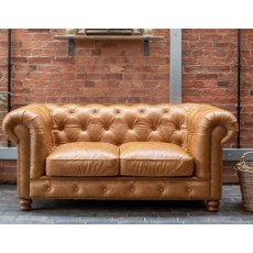 Country Collection Gotti Club 2 Seater - Fast Track (Brown Tan Leather)