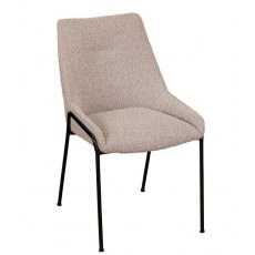 Banjar Dining Chair A - Grey Boucle