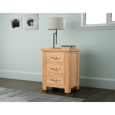Portland Bedside Cabinet with 3 Drawers