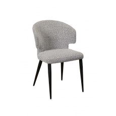 Banjar Dining Chair B - Grey Boucle