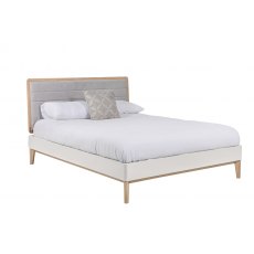 Larvik Bedroom Collection Cashmere and Oak Double Bedstead