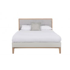 Larvik Bedroom Collection Cashmere and Oak Double Bedstead