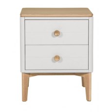 Larvik Bedroom Collection  Cashmere and Oak Bedside Table