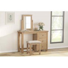 Dressing Table Set (including Banham Oak Bedroom Mirror & Stool)