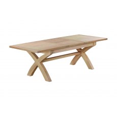 Banham Dining Oak 180cm - 240cm  Cross Leg Dining Table